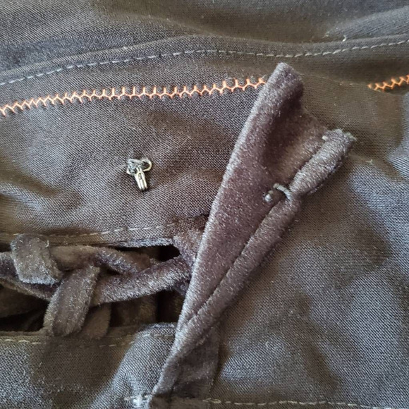 Vintage Ryan Keith Halloween Corset Lace Up Dress S/M Black Velour Halter Neck - Picture 11 of 12